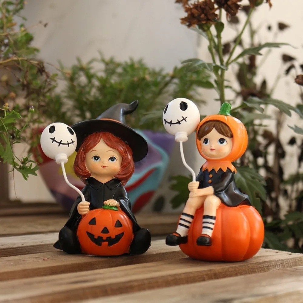 2pcs Witch Doll Halloween Statues Resin Cute Pumpkin Girl Figurines Cartoon Creative Halloween Party Ornaments Outdoor
2pcs Witch Doll Halloween Statues Resin Cute Pumpkin Girl Figurines Cartoon Creative Halloween Party Ornaments Outdoor