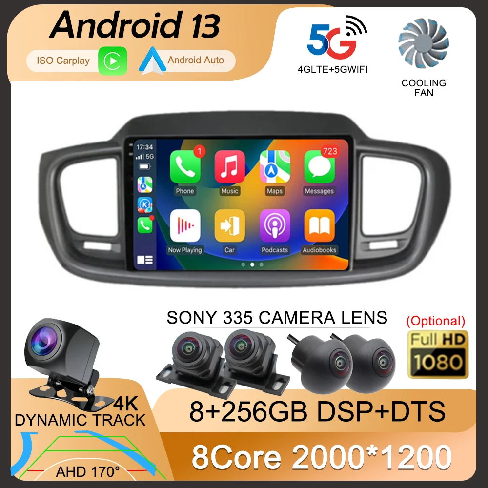 Android 13 Carplay Auto 4G + WIFI для Kia Sorento 3 2015 2016 2017 2018 GPS автомобильное радио навигация мультимедийный видеоплеер стерео BT
Android 13 Carplay Auto 4G + WIFI для Kia Sorento 3 2015 2016 2017 2018 GPS автомобильное радио навигация мультимедийный видеоплеер стерео BT