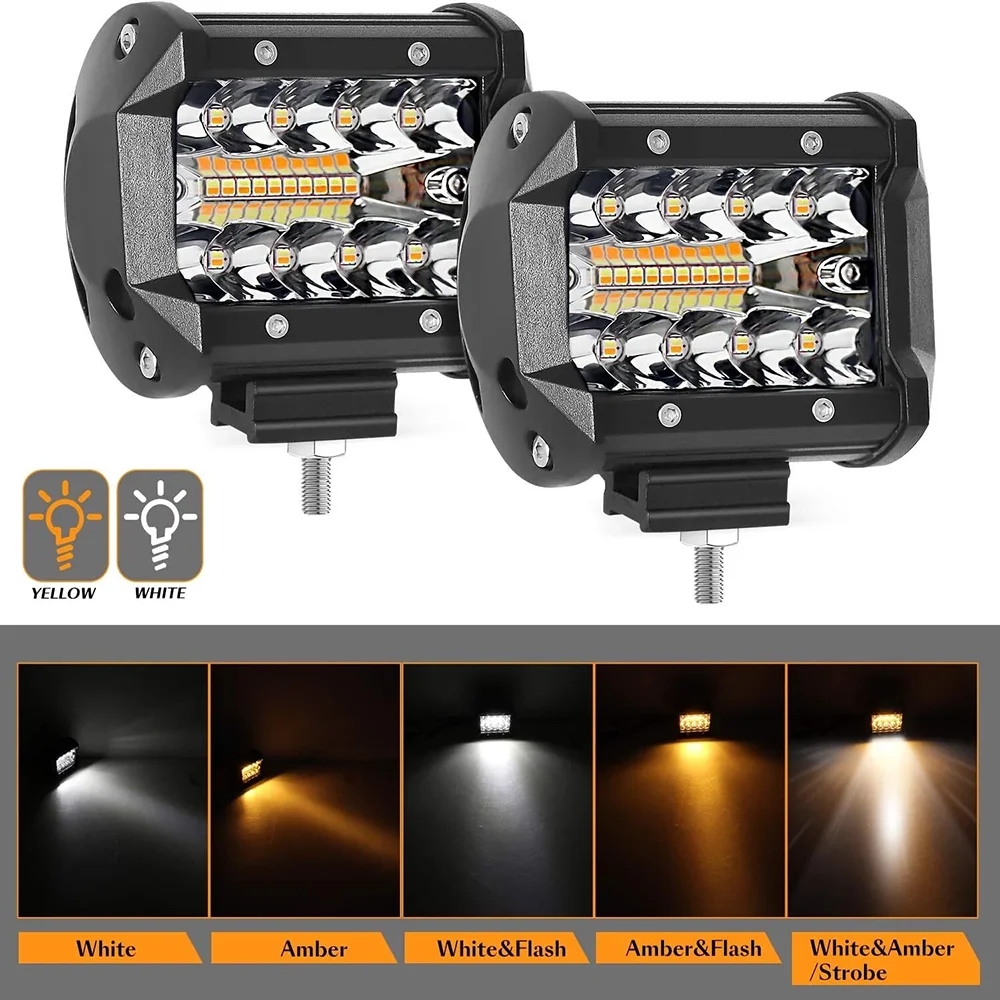HYNBYZJ 4 inch 120W Work Light 12V/24V 5 Modes Fog Driving LED Work Light For Auto 4X4 ATV SUV UTE Motorcycle Truck Jeep
HYNBYZJ 4 inch 120W Work Light 12V/24V 5 Modes Fog Driving LED Work Light For Auto 4X4 ATV SUV UTE Motorcycle Truck Jeep