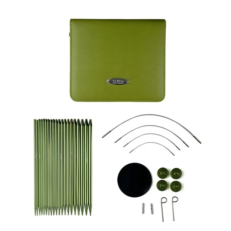N0HB Circular Knitting Needle Set Round Knitting Needle with Case and Accessories
N0HB Circular Knitting Needle Set Round Knitting Needle with Case and Accessories