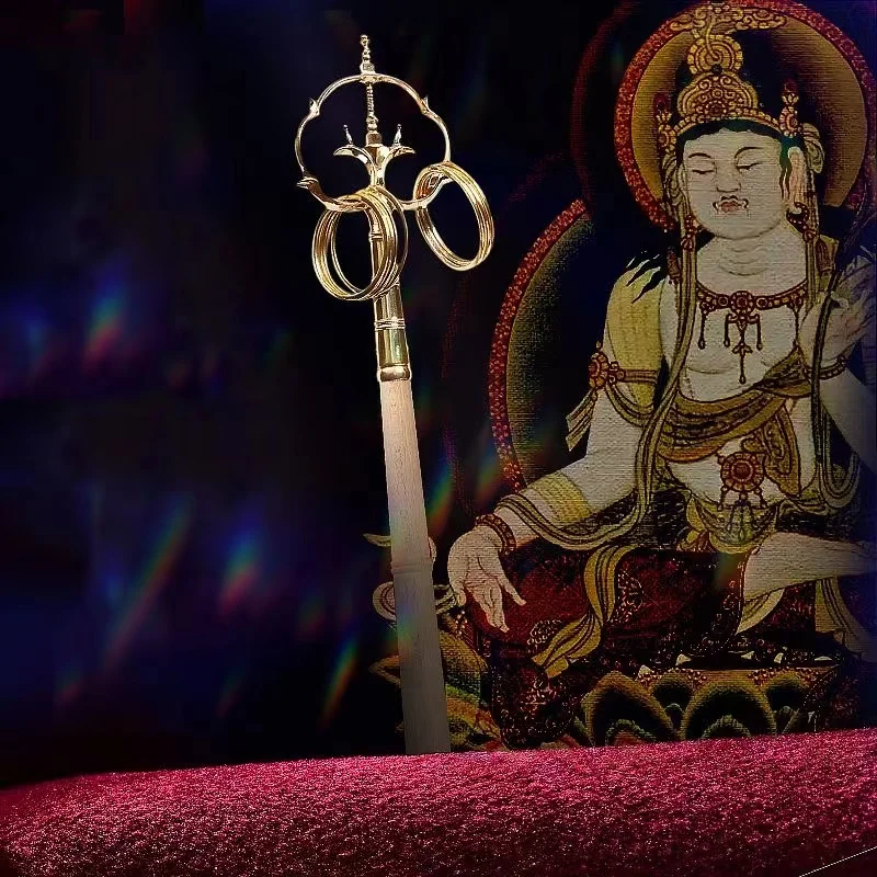 Luxury Buddhist Dharma Staff Dharma Staff Zen staff Ornament Home Temple Ancestral Hall Offering Ritual Tool Tibetan Style Metal
Luxury Buddhist Dharma Staff Dharma Staff Zen staff Ornament Home Temple Ancestral Hall Offering Ritual Tool Tibetan Style Metal