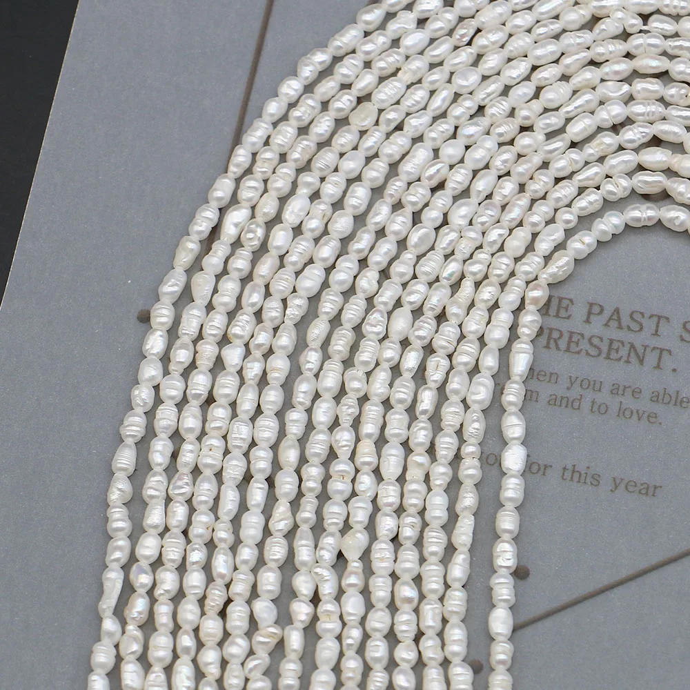 1Strand Natural Freshwater Pearl Threaded Rice-Shaped Straight Hole Loose Bead 2-6mm Fashion Necklace Bracelet Handmade Material
1Strand Natural Freshwater Pearl Threaded Rice-Shaped Straight Hole Loose Bead 2-6mm Fashion Necklace Bracelet Handmade Material