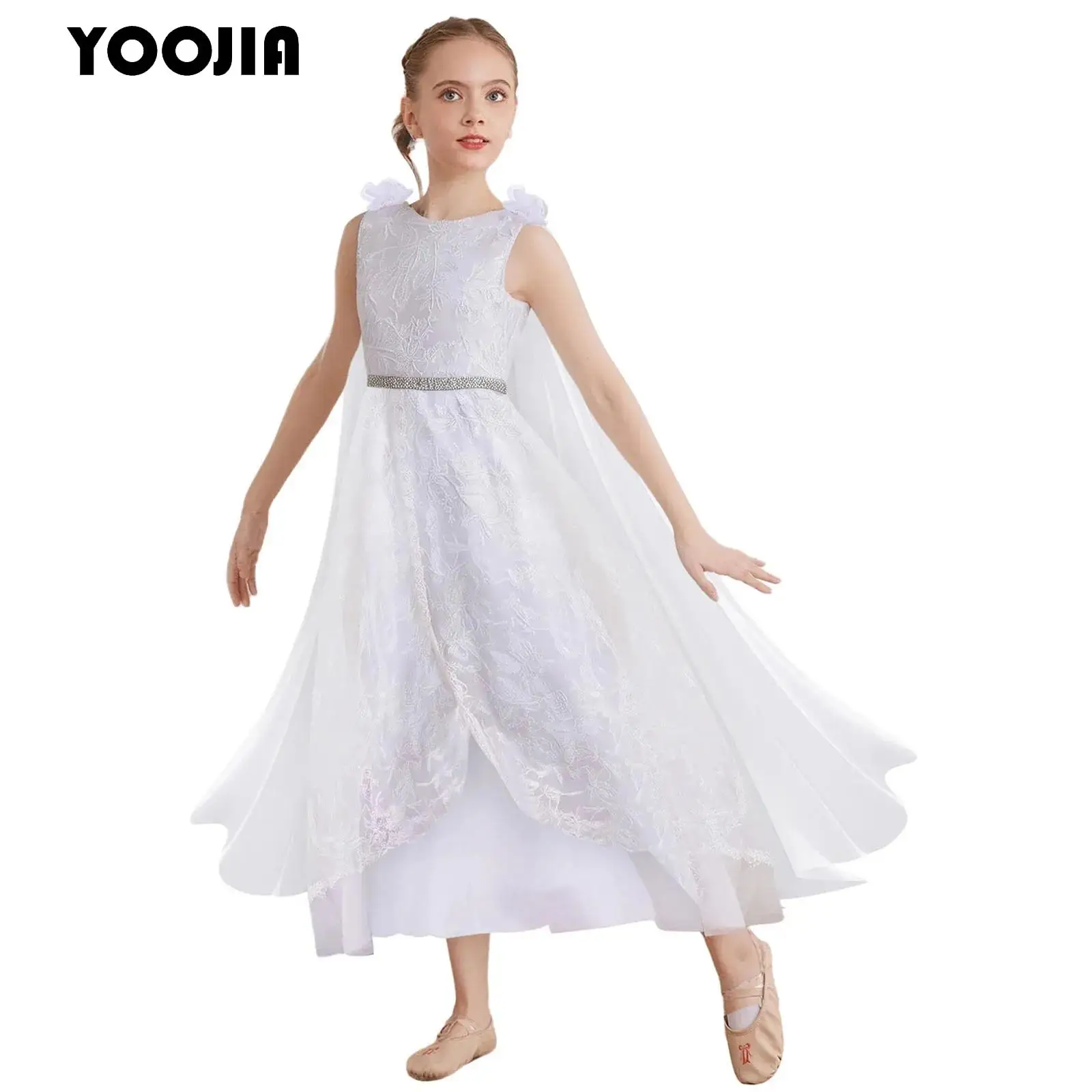 Little Princess Lace Embroidery Dress with Flowy Chiffon Cape for Summer Wedding Bridesmaid Girls Birthday Party Formal Dress
Little Princess Lace Embroidery Dress with Flowy Chiffon Cape for Summer Wedding Bridesmaid Girls Birthday Party Formal Dress