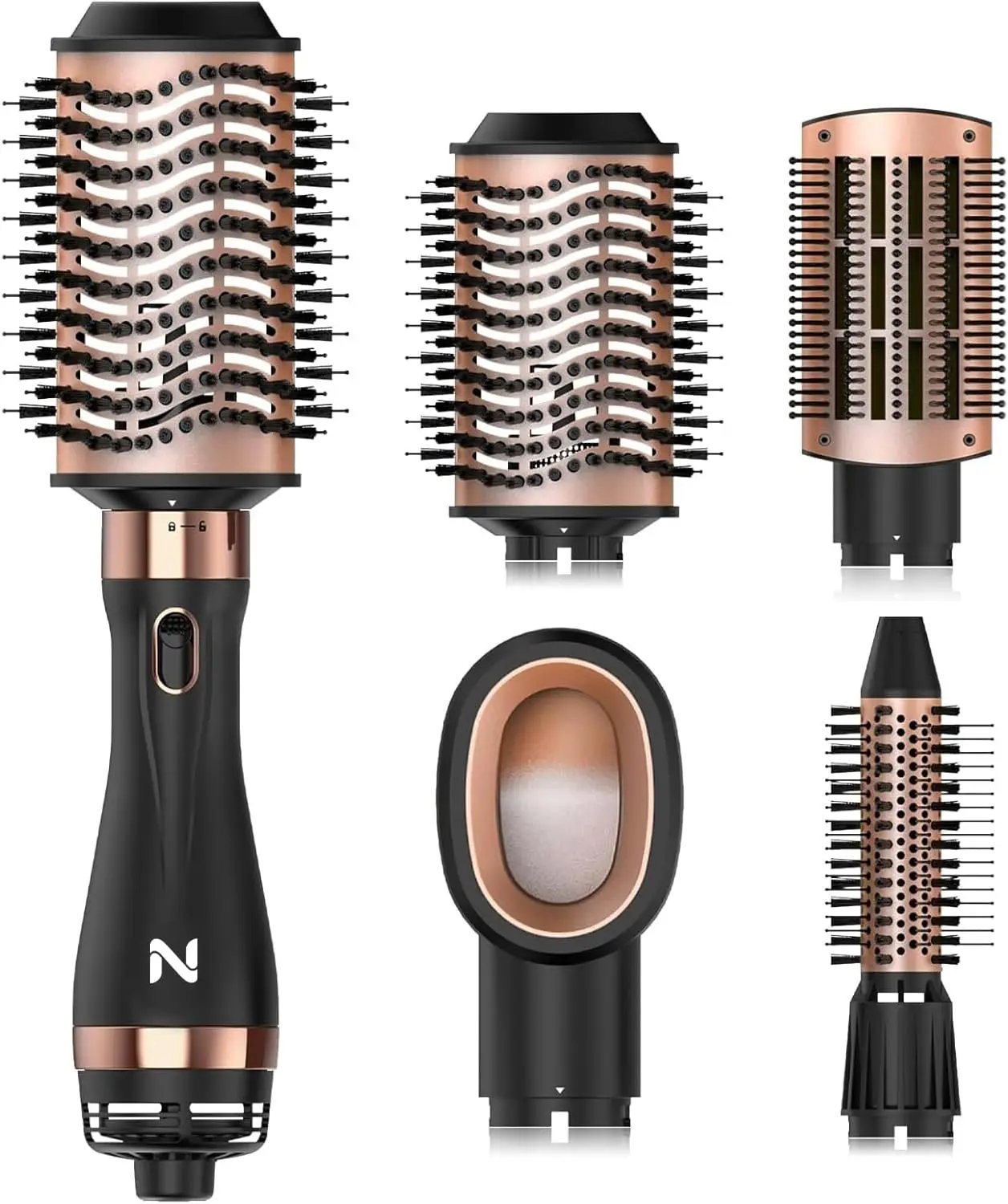 Hair Dryer Brush for Drying, Straightening, and Smooth Curls - Frizz-Free Salon Quality Tool for All Hair Types
Hair Dryer Brush for Drying, Straightening, and Smooth Curls - Frizz-Free Salon Quality Tool for All Hair Types