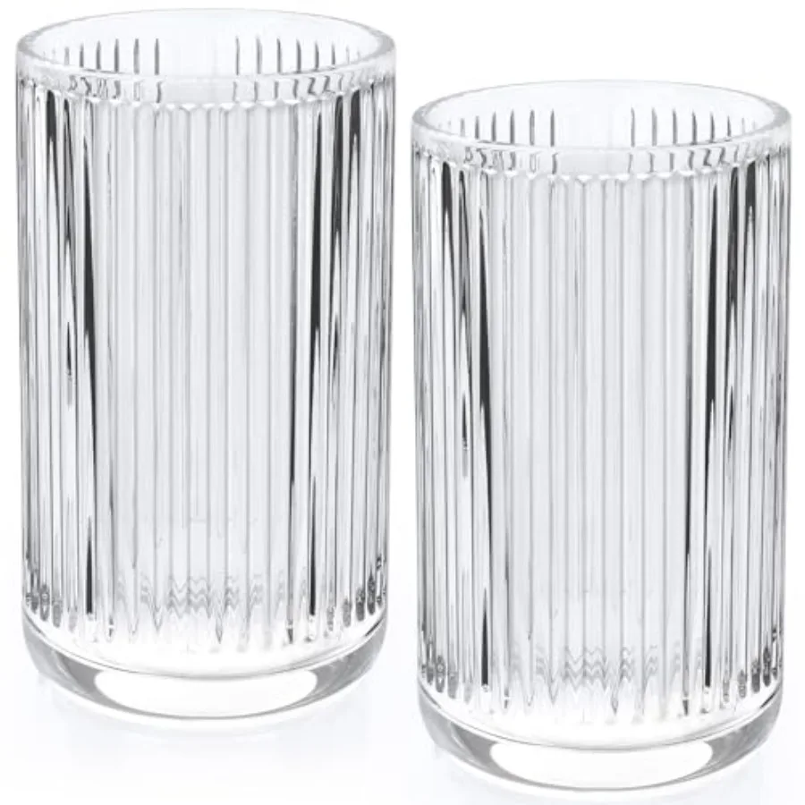 2 PCS Glass Tumbler Cups, Clear Glass Toothbrush Holder for Bathroom, 12oz Bathroom Cup Organizer for Vanity Countertop Storage
2 PCS Glass Tumbler Cups, Clear Glass Toothbrush Holder for Bathroom, 12oz Bathroom Cup Organizer for Vanity Countertop Storage
