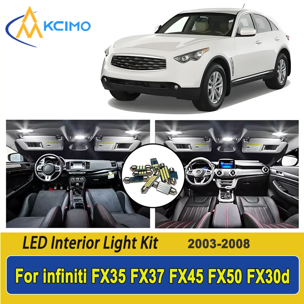 New Light Bulb For infiniti FX35 FX37 FX45 FX50 FX30d (2003-2008) Premium Bright LED Interior Dome Map Trunk Light Kit Car Led
New Light Bulb For infiniti FX35 FX37 FX45 FX50 FX30d (2003-2008) Premium Bright LED Interior Dome Map Trunk Light Kit Car Led