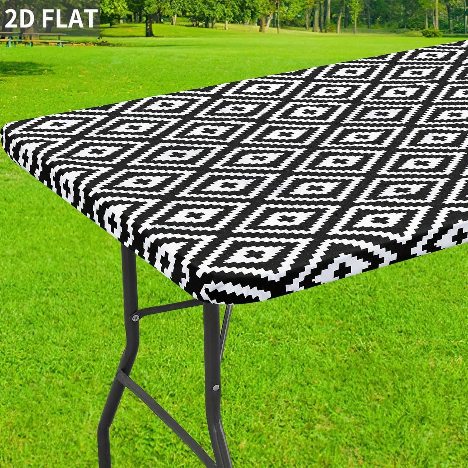 2D FLAT 1pc Rectangle Picnic Table Covers with Elastic Edge, Elastic Fitted Outdoor Tablecloths for 4/6 Foot Tables
2D FLAT 1pc Rectangle Picnic Table Covers with Elastic Edge, Elastic Fitted Outdoor Tablecloths for 4/6 Foot Tables