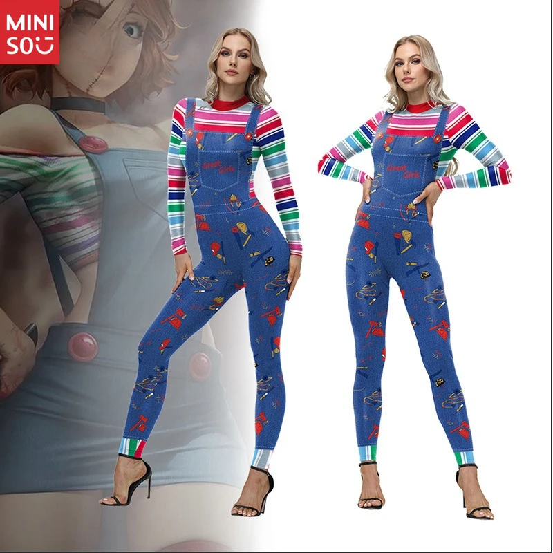 Miniso 2025 Million Halloween Ghost Doll Chucky Digital Printing Cos Clothing Stage Party Clothing Onesie
Miniso 2025 Million Halloween Ghost Doll Chucky Digital Printing Cos Clothing Stage Party Clothing Onesie