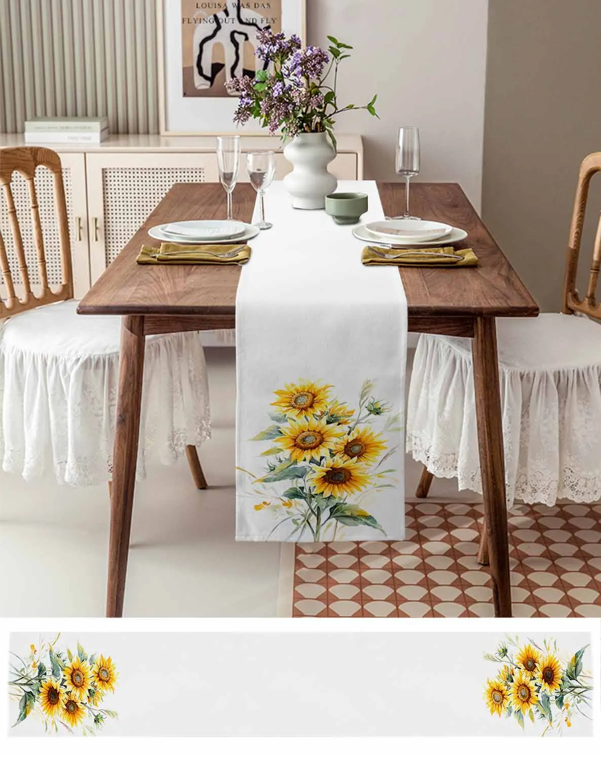 Modernism Sunflower Linen Cotton Table Cloth Decoration For Home Wedding Christmas Party
Modernism Sunflower Linen Cotton Table Cloth Decoration For Home Wedding Christmas Party