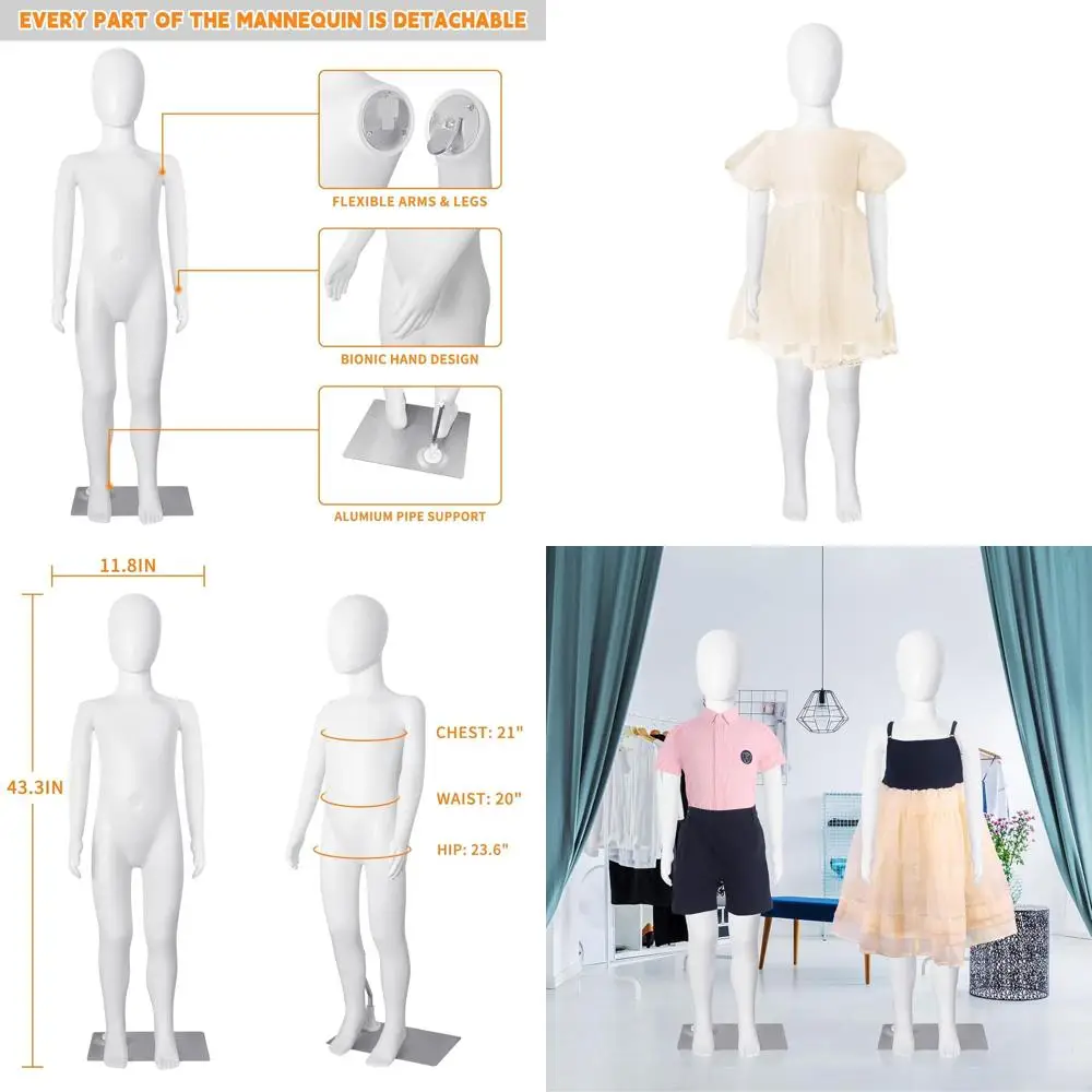 Регулируемый детский манекен для реалистичной демонстрации, 43.3 см, с металлическим основанием
Регулируемый детский манекен для реалистичной демонстрации, 43.3 см, с металлическим основанием