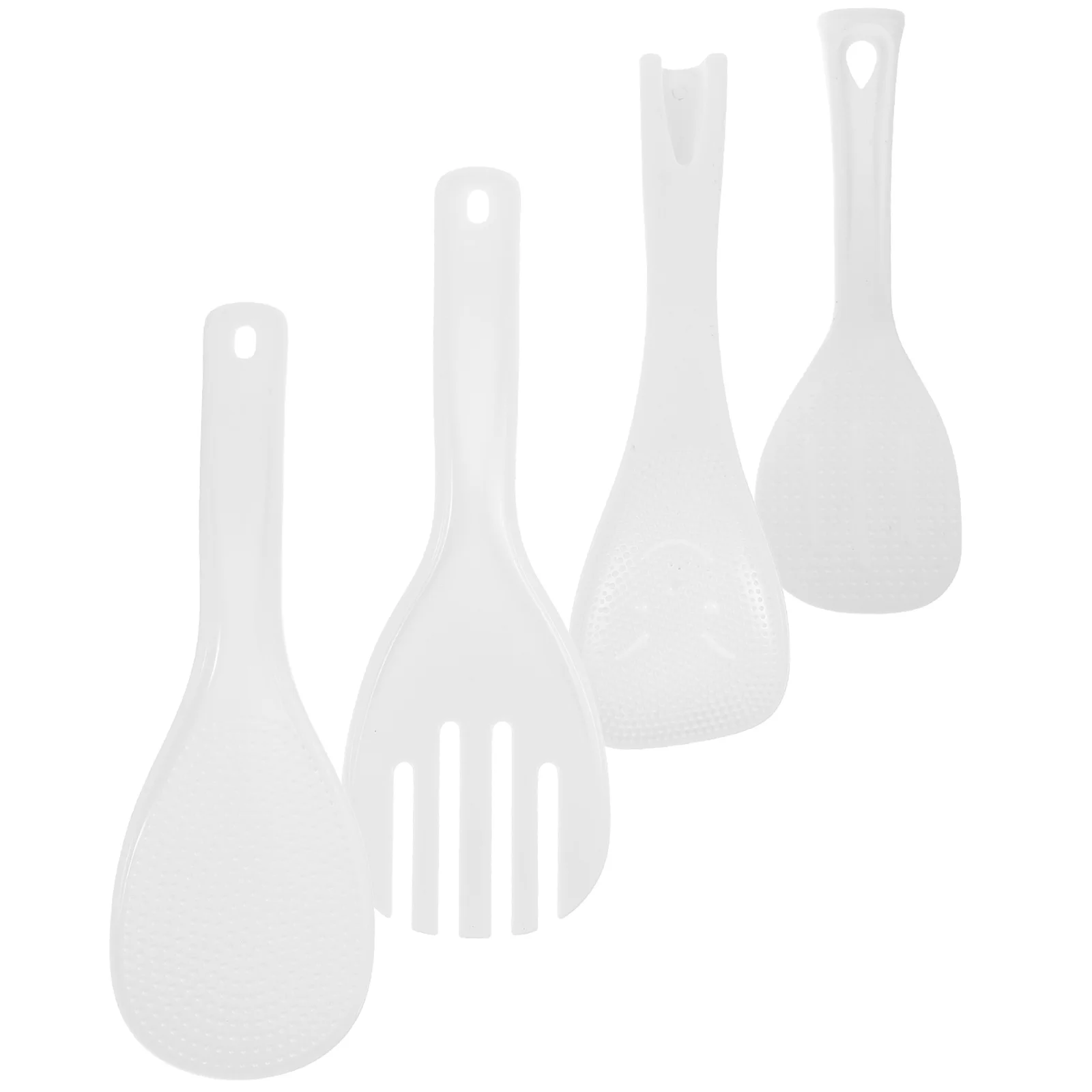 4Pcs Rice Paddle Creative Kitchen Set Nonstick Plastic Rice Scooper Ergonomic Handle Hanging Hole Easy Clean for Cooking Serving
4Pcs Rice Paddle Creative Kitchen Set Nonstick Plastic Rice Scooper Ergonomic Handle Hanging Hole Easy Clean for Cooking Serving