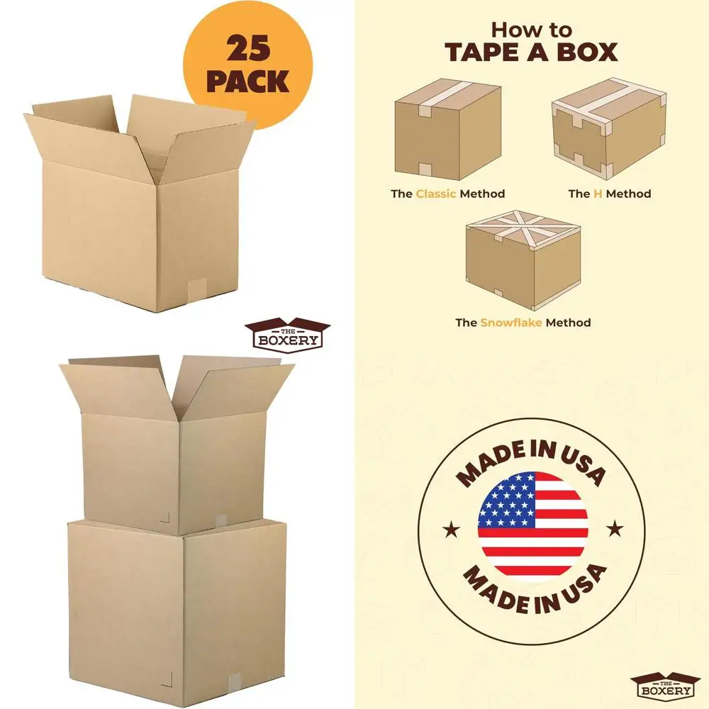 Набор из 25 коробок из гофрированного картона коричневого цвета, 18x14x10 дюймов, для доставки, упаковки, переезда и хранения - прочные, экологичные, пригодные для переработки.
Набор из 25 коробок из гофрированного картона коричневого цвета, 18x14x10 дюймов, для доставки, упаковки, переезда и хранения - прочные, экологичные, пригодные для переработки.