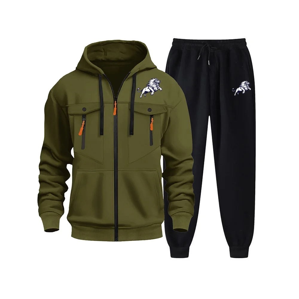 Spring And Autumn Men's Leisure Sports Printed Set Fashion Zipper Jacket Men's Outdoor Leisure Running Cycling Sports Hoodie2025
Spring And Autumn Men's Leisure Sports Printed Set Fashion Zipper Jacket Men's Outdoor Leisure Running Cycling Sports Hoodie2025