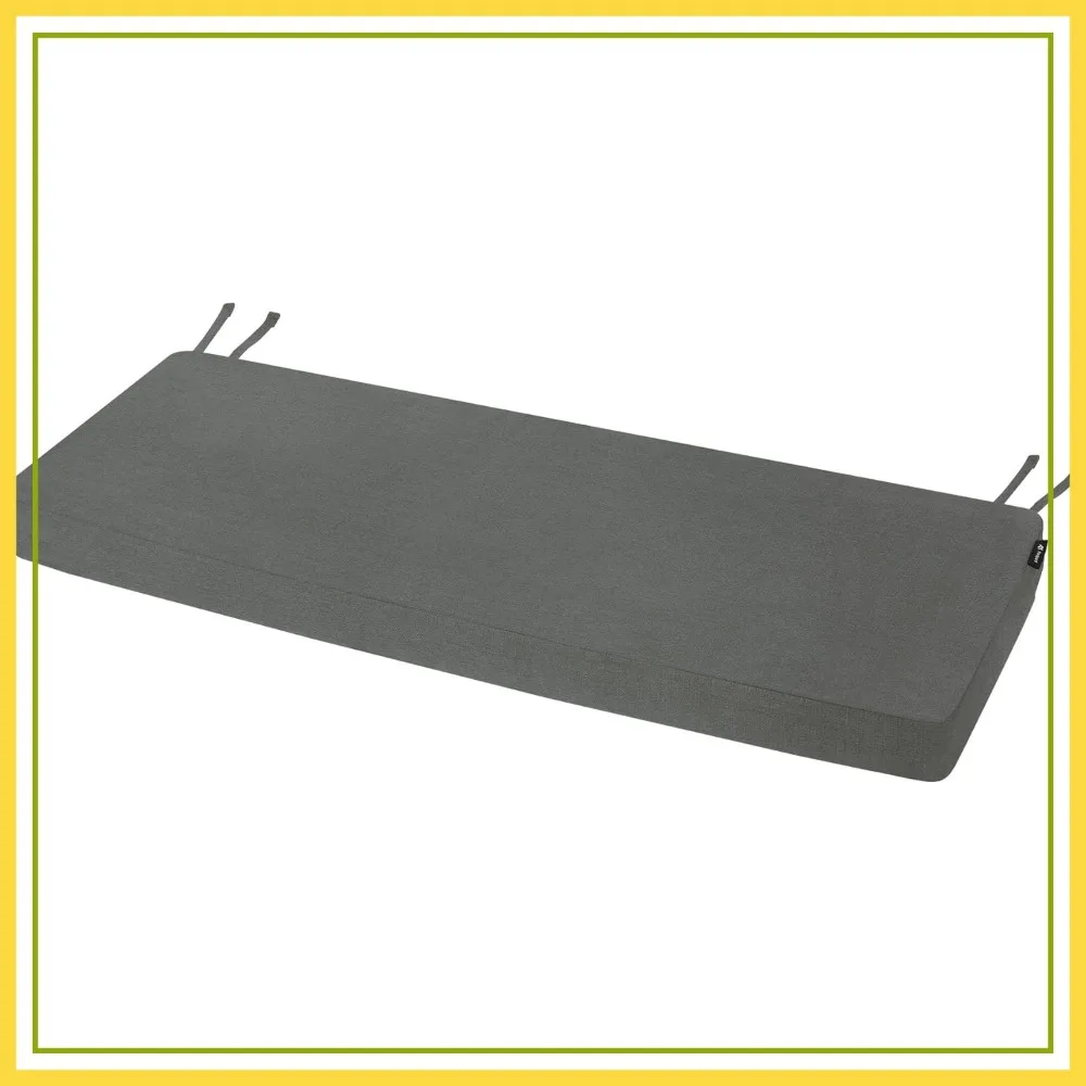 48x16 Inch Rainproof Outdoor Bench Cushion with Ties, Dark Gray - 3-Year Color Fastness
48x16 Inch Rainproof Outdoor Bench Cushion with Ties, Dark Gray - 3-Year Color Fastness
