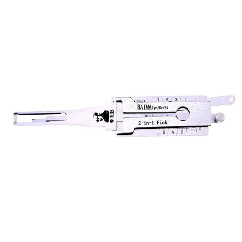 Original Lishi HAIMA 2 in 1 Lock Pick Decoder Ignition Car door open for Haima Models Vertical milling
Original Lishi HAIMA 2 in 1 Lock Pick Decoder Ignition Car door open for Haima Models Vertical milling