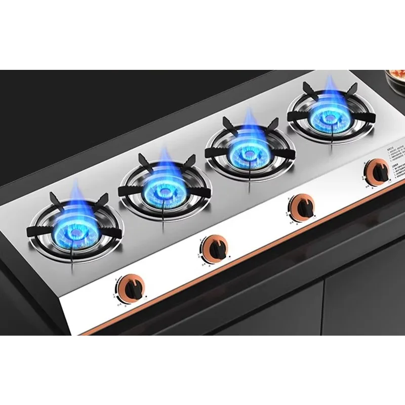 Commercial stove Four eyes and six heads Natural flameout protection Multi-head fire liquefied gas
Commercial stove Four eyes and six heads Natural flameout protection Multi-head fire liquefied gas