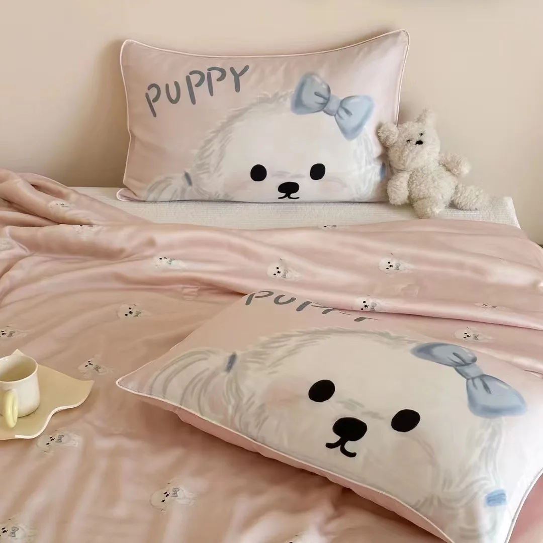 Customizable ins wind children's cartoon 60 Tencel summer cool quilt cover four-piece set
Customizable ins wind children's cartoon 60 Tencel summer cool quilt cover four-piece set