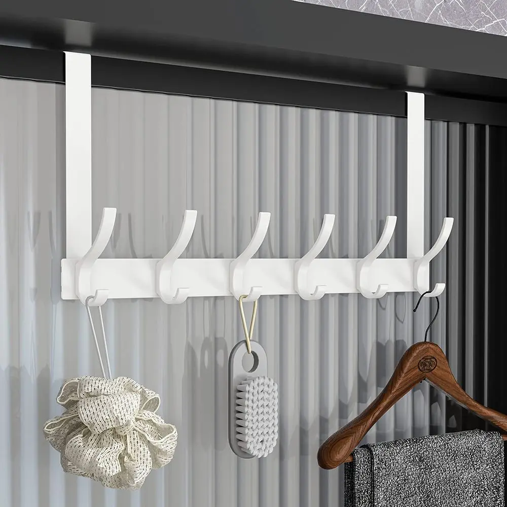 Punch Free Over Door Hook Portable with 5/6/7 Hooks Removable Towel Racks Multi-functional Carbon Steel Clothes Hanger Bathroom
Punch Free Over Door Hook Portable with 5/6/7 Hooks Removable Towel Racks Multi-functional Carbon Steel Clothes Hanger Bathroom