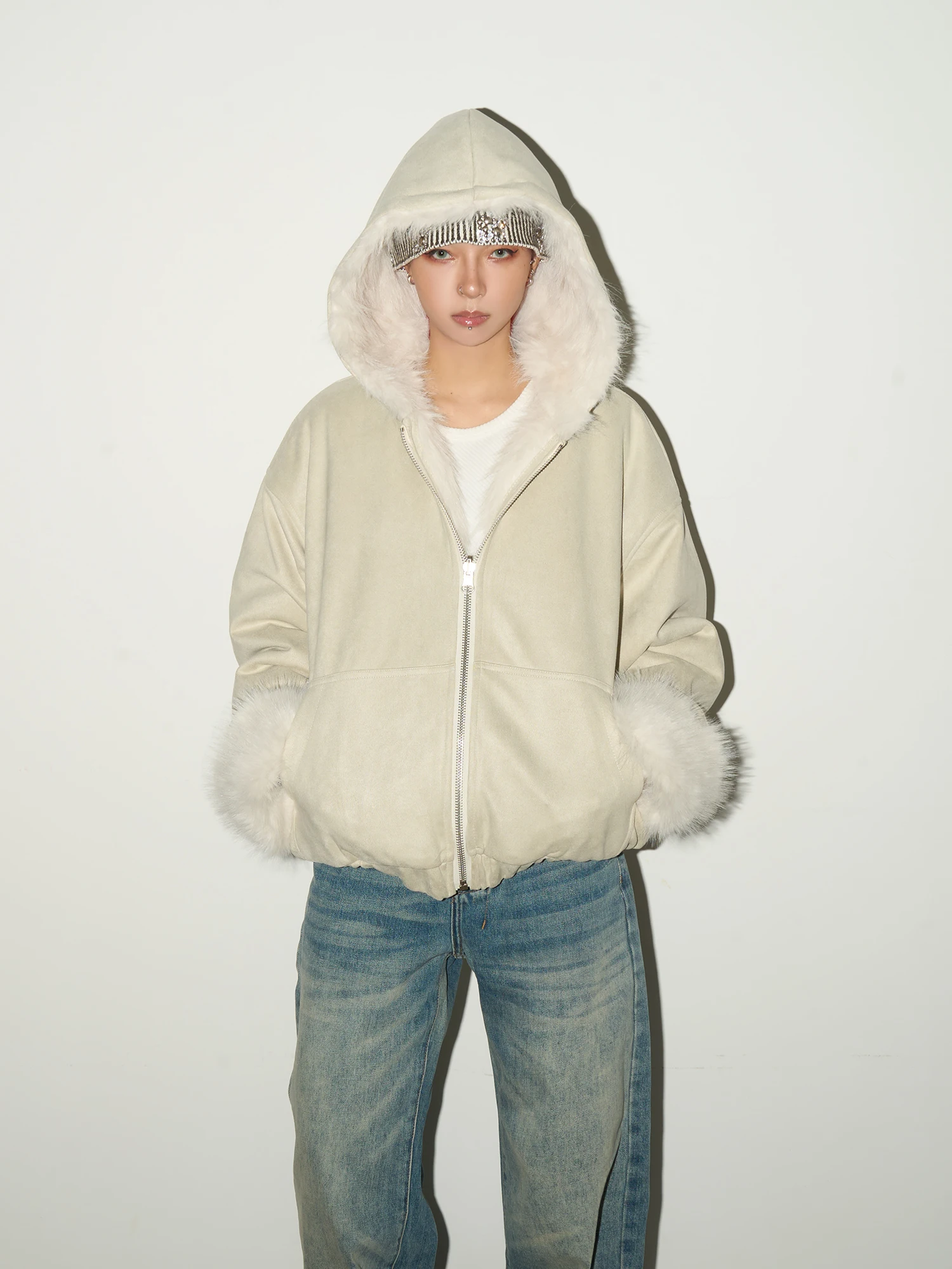 MICHINNYON Premium Suede Double-Sided Fluffy Hooded Mountain Eagle Jaet Women's Faionable Casual Loose Fit Warmth
MICHINNYON Premium Suede Double-Sided Fluffy Hooded Mountain Eagle Jaet Women's Faionable Casual Loose Fit Warmth