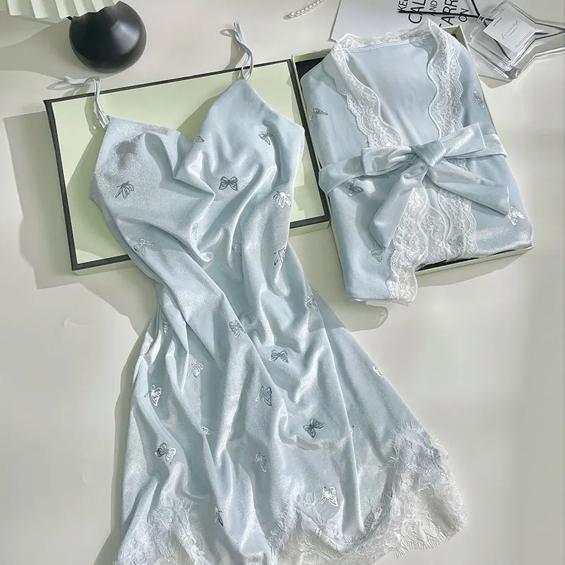 Золотая велюровая одежда для сна, женский теплый халат, костюм, сексуальный распашной воротник на тонких бретельках, короткое кимоно, пижамный костюм с кружевной отделкой, нижнее белье 
Золотая велюровая одежда для сна, женский теплый халат, костюм, сексуальный распашной воротник на тонких бретельках, короткое кимоно, пижамный костюм с кружевной отделкой, нижнее белье