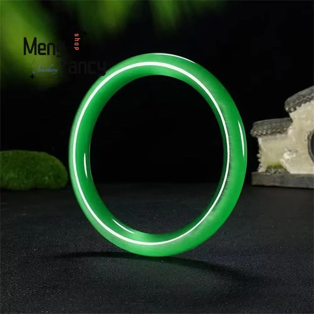 Natural High-ice White Moonlight Cat's Eye Stone Colorful Bracelet High-grade Fashion Sexy Young Girls Fine Jewelry Holiday Gift
Natural High-ice White Moonlight Cat's Eye Stone Colorful Bracelet High-grade Fashion Sexy Young Girls Fine Jewelry Holiday Gift