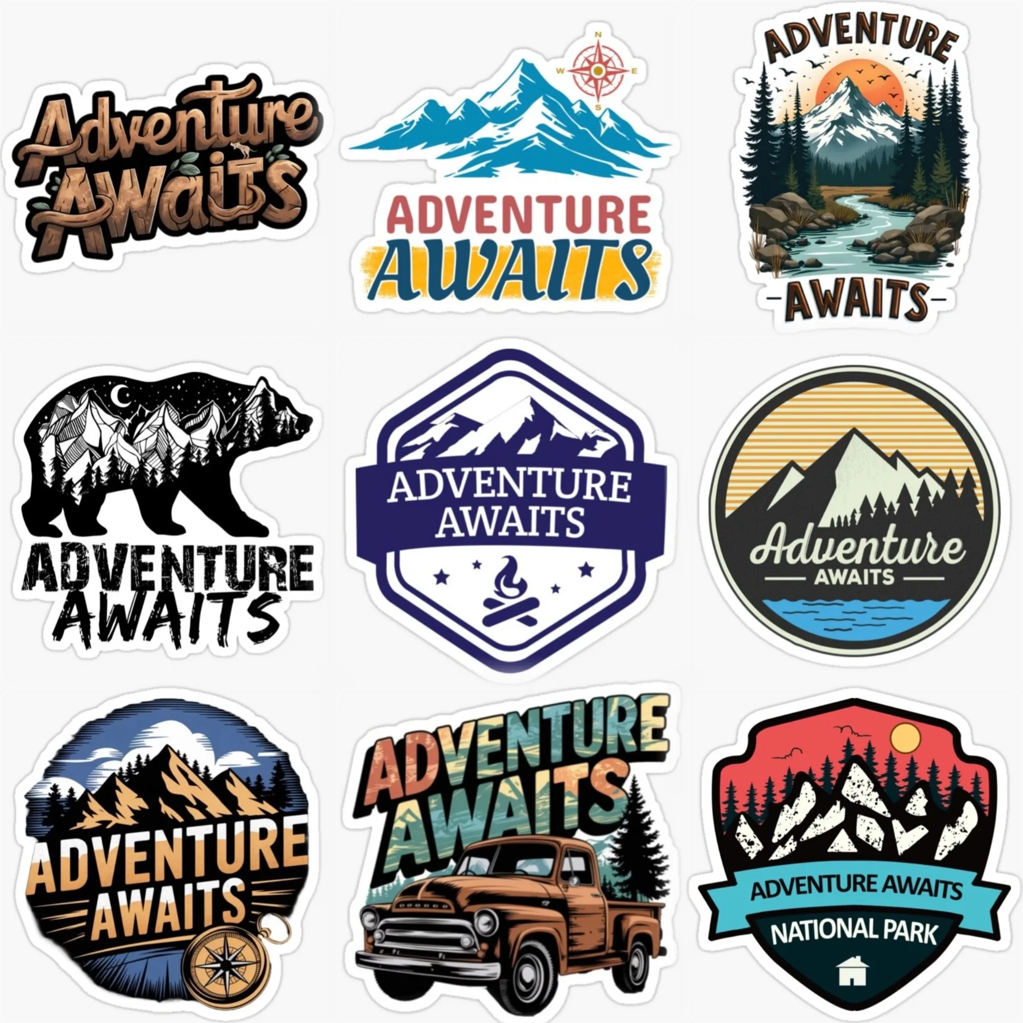 Adventure Awaits Travel Camping Badge Creative Sticker for Decorate Car Van Truck Motorcycle Wall Helmet Decal Accessories
Adventure Awaits Travel Camping Badge Creative Sticker for Decorate Car Van Truck Motorcycle Wall Helmet Decal Accessories