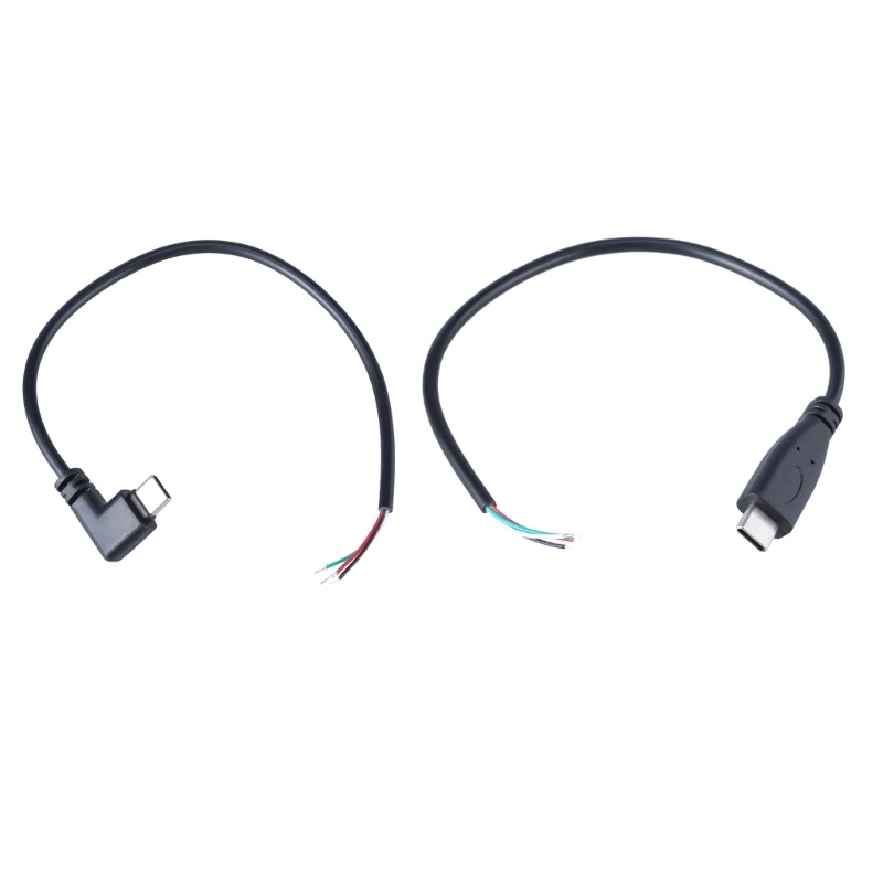 USB C Power Cable Cord Straight Head/90° Male Plug to 4Pin Bare Wire Charging Wire Line for 5V Type C Devices Repair
USB C Power Cable Cord Straight Head/90° Male Plug to 4Pin Bare Wire Charging Wire Line for 5V Type C Devices Repair