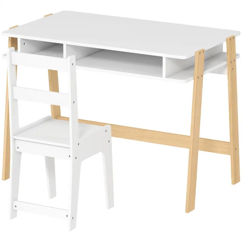 Kids Desk and Chair Set with Storage for Bedroom, School, Gift for Children Ages 3-12, White
Kids Desk and Chair Set with Storage for Bedroom, School, Gift for Children Ages 3-12, White