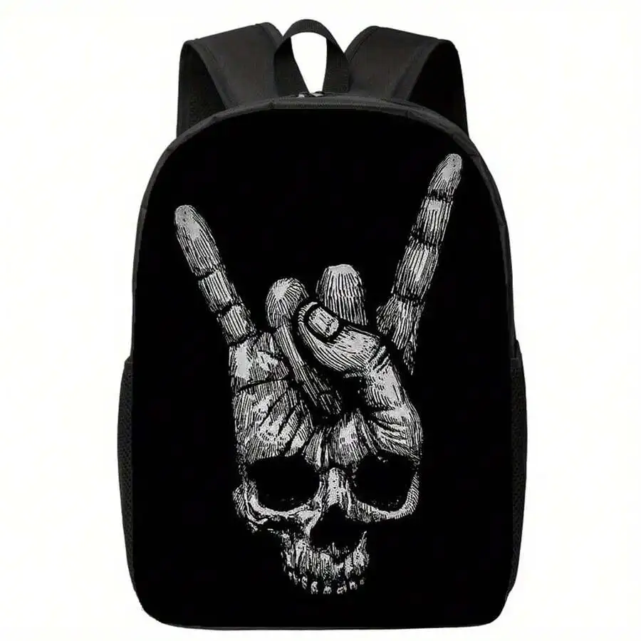 Skull Rock Hand Sign Backpack For Adults Laptop Bag Casual Daily Commute Hiking Outdoor
Skull Rock Hand Sign Backpack For Adults Laptop Bag Casual Daily Commute Hiking Outdoor