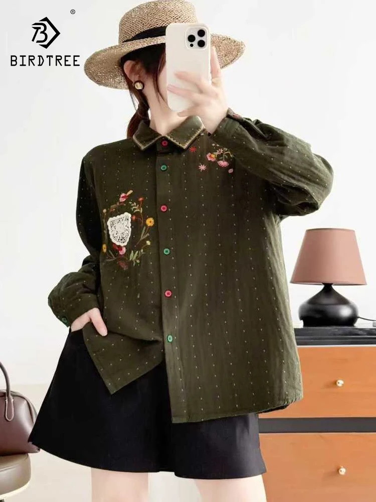 Новинка 2025, осенняя рубашка с длинными рукавами из хлопковой пряжи, женская свободная блузка с отложным воротником и вышивкой в горошек, Mori Girl Retro INS T5O752CC
Новинка 2025, осенняя рубашка с длинными рукавами из хлопковой пряжи, женская свободная блузка с отложным воротником и вышивкой в горошек, Mori Girl Retro INS T5O752CC