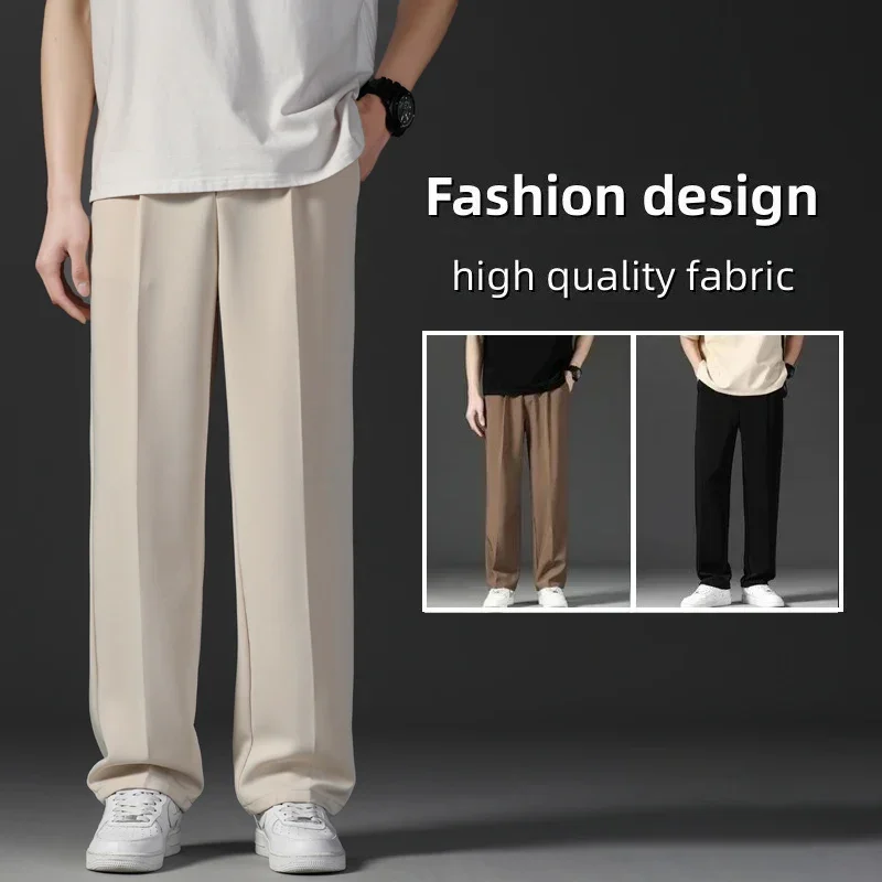 LIBIELIY 2024 New Casual Pants Korean Men's Pants Straight Loose Sweatpants Soft Fashion Draping Woven Wide Leg Long Baggy Trous
LIBIELIY 2024 New Casual Pants Korean Men's Pants Straight Loose Sweatpants Soft Fashion Draping Woven Wide Leg Long Baggy Trous