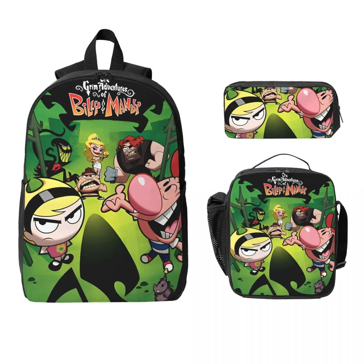 3Pcs Billy And Mandy Backpack Set for Kids Pencil Boxes Bookbag Sets with Lunch Box For School Students Daypack
3Pcs Billy And Mandy Backpack Set for Kids Pencil Boxes Bookbag Sets with Lunch Box For School Students Daypack