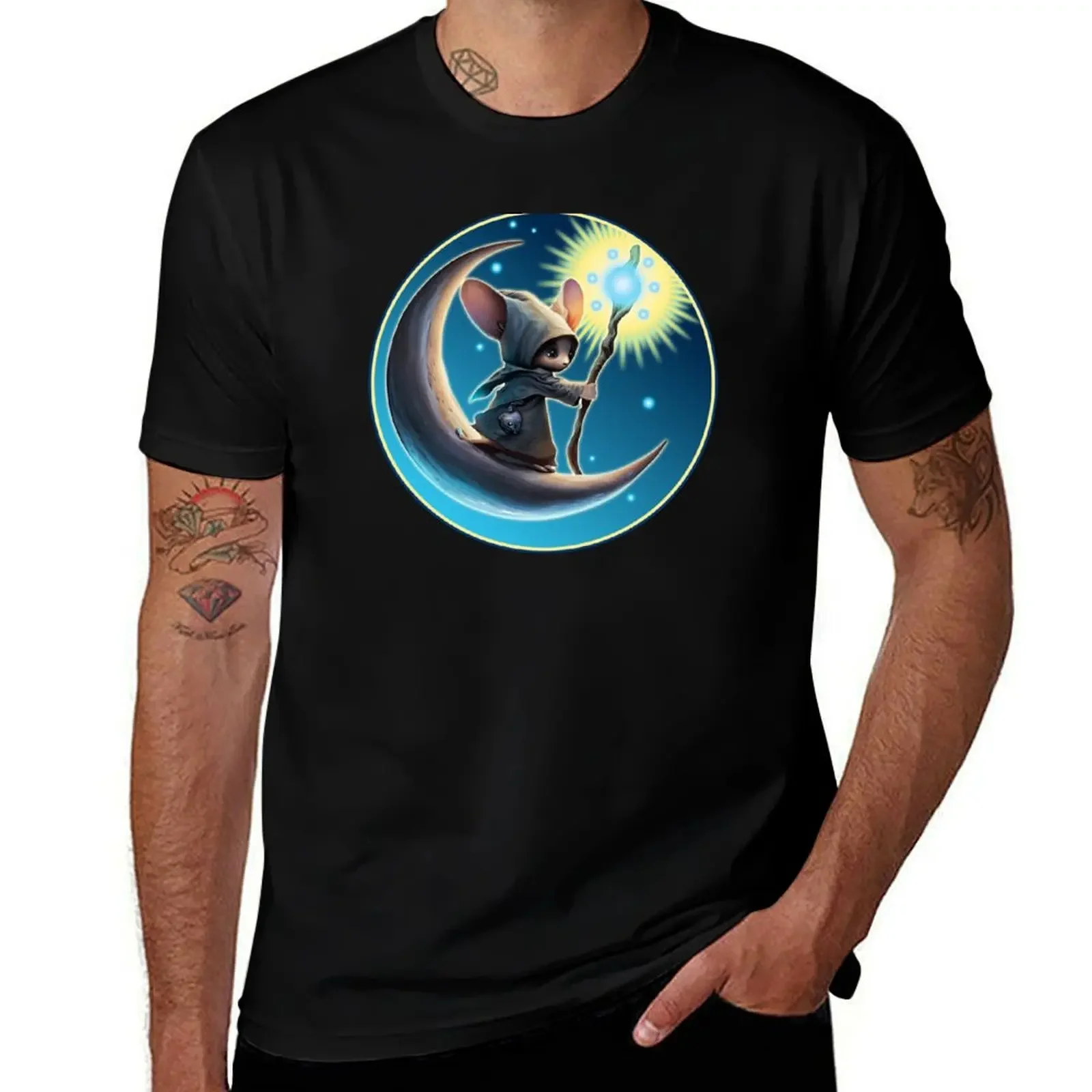 Mystical Mouse Wizard - Cool T-Shirt cotton man t-shirts oversized anime tshirt shirts graphic tees Men's t-shirt
Mystical Mouse Wizard - Cool T-Shirt cotton man t-shirts oversized anime tshirt shirts graphic tees Men's t-shirt