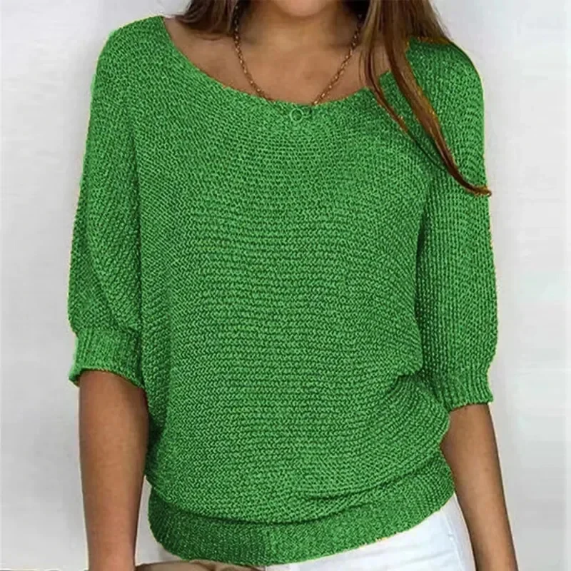 Summer Loose Thin Knitted Blouse Women O-neck Fashion Shirt Office Lady Female Elegant Casual Top Air Conditioning Clothes 28671
Summer Loose Thin Knitted Blouse Women O-neck Fashion Shirt Office Lady Female Elegant Casual Top Air Conditioning Clothes 28671