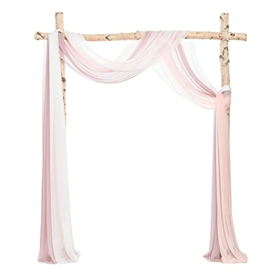 Wedding Arch Draping Fabric 3 Panels 20Ft Chiffon Fabric, Sheer Hanging Drapes for Outdoor Wedding Ceremony Backdrop, Dusty Ros
Wedding Arch Draping Fabric 3 Panels 20Ft Chiffon Fabric, Sheer Hanging Drapes for Outdoor Wedding Ceremony Backdrop, Dusty Ros