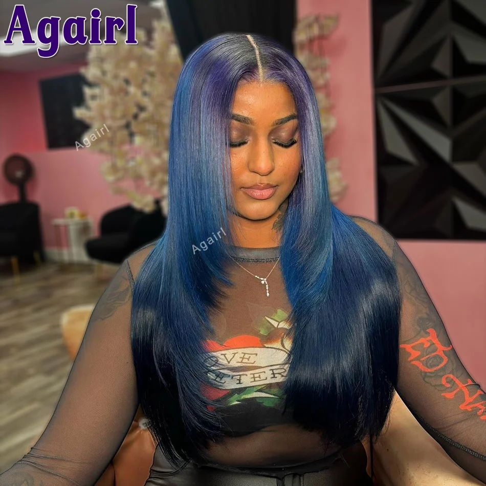 32 Inch Ombre Purple Dark Blue 13X6 13X4 Bone Straight Lace Frontal Wig Ready To Wear 6x4 Lace Closure Human Hair Wigs For Women
32 Inch Ombre Purple Dark Blue 13X6 13X4 Bone Straight Lace Frontal Wig Ready To Wear 6x4 Lace Closure Human Hair Wigs For Women