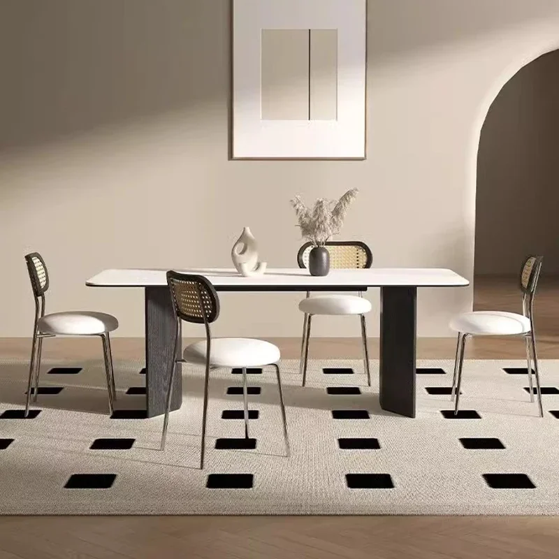 Luxury Italian Dining Table Living Room Simplicity Home Dinner Table Modern Rectangle Kitchen Mesa De Cozinha Salon Furniture
Luxury Italian Dining Table Living Room Simplicity Home Dinner Table Modern Rectangle Kitchen Mesa De Cozinha Salon Furniture
