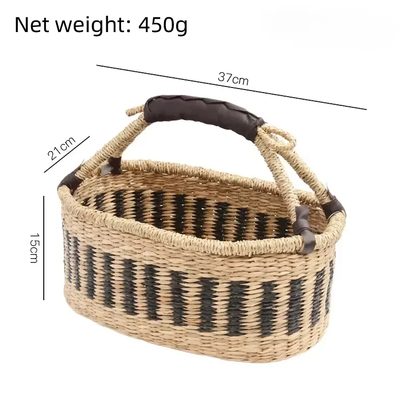 Hand-woven Vietnamese Seaweed Storage Basket Handmade Picnic Weaving Basket for Sundries Vegetable Fruit Storage
Hand-woven Vietnamese Seaweed Storage Basket Handmade Picnic Weaving Basket for Sundries Vegetable Fruit Storage
