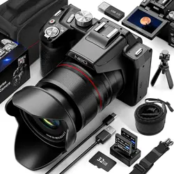 NBD 5K Digital Cameras for Photography 16X Optical Zoom Camera with WiFi & App Control, Vlogging Camera with 180°Flipable Screen NBD 5K Digital Cameras for Photography 16X Optical Zoom Camera with WiFi & App Control, Vlogging Camera with 180°Flipable Screen