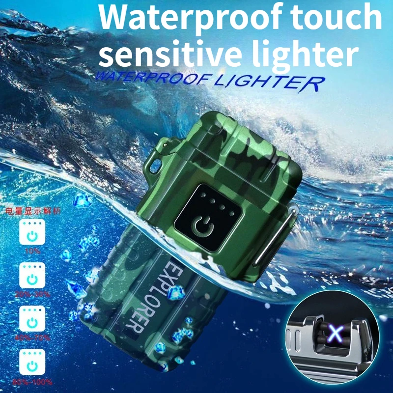NEW Dual Arc Camouflage Waterproof Lighter Outdoor Portable USB Charging Battery Display Lighter
NEW Dual Arc Camouflage Waterproof Lighter Outdoor Portable USB Charging Battery Display Lighter