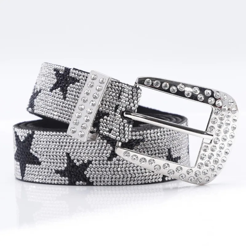 Personalised Rhinestone Star Women's Belt Fashion Hip Hop Jeans Trouser Belt Punk Light Luxury Style Versatile Designer Belt
Personalised Rhinestone Star Women's Belt Fashion Hip Hop Jeans Trouser Belt Punk Light Luxury Style Versatile Designer Belt