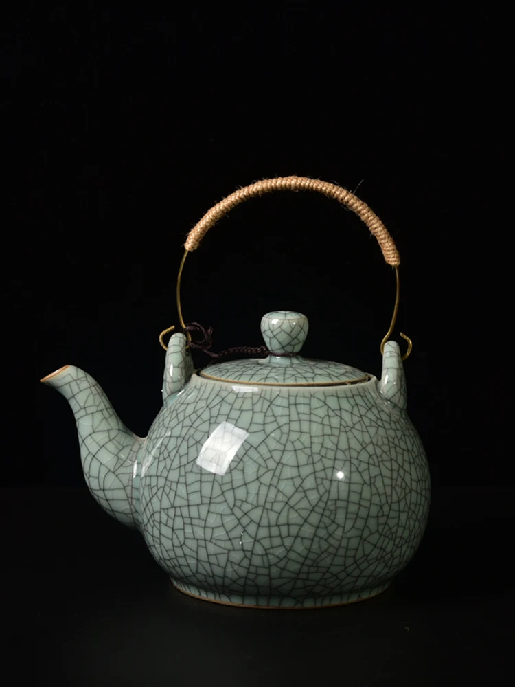 Large Size Cerc Tea Pot Gongfu Tea Set Simple Home Living Room Brewing Kettle Brother Kiln Blue Porcelain Tea Pot
Large Size Cerc Tea Pot Gongfu Tea Set Simple Home Living Room Brewing Kettle Brother Kiln Blue Porcelain Tea Pot