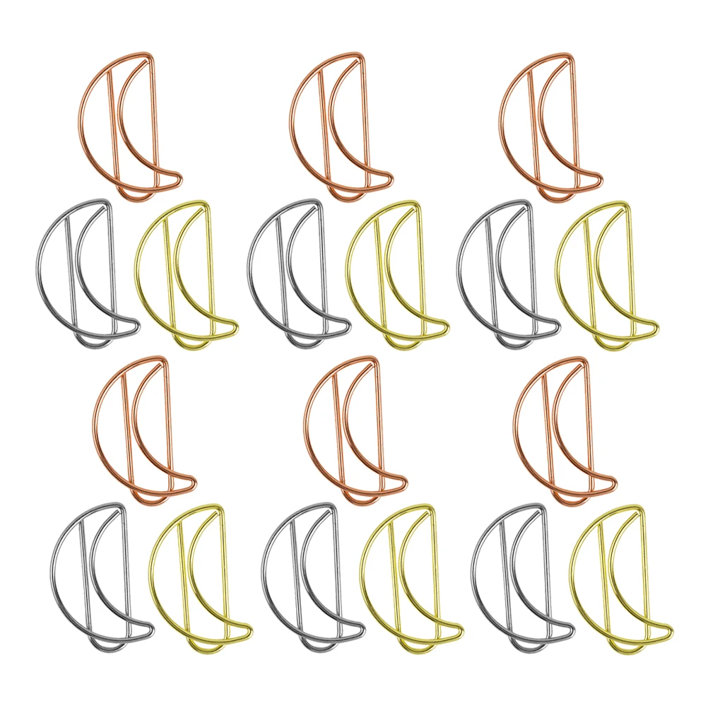 30Pcs Moon Shaped Paper Clip Bookmark Colorful Decorative Page Markers for Books Notes Office School Paper Clip Reading Marker
30Pcs Moon Shaped Paper Clip Bookmark Colorful Decorative Page Markers for Books Notes Office School Paper Clip Reading Marker
