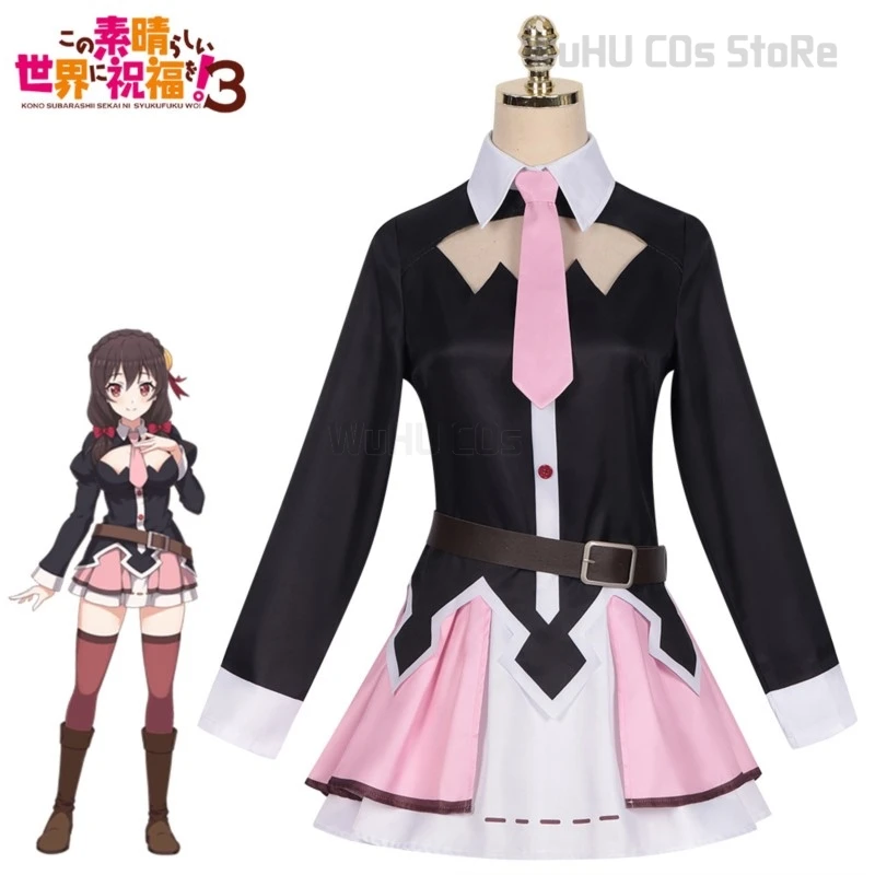 KonaSuba God's Blessing on This Wonderful World Megumin Cosplay New Role Yunyun Costume Headwear Stockings Dress Top Full Set
KonaSuba God's Blessing on This Wonderful World Megumin Cosplay New Role Yunyun Costume Headwear Stockings Dress Top Full Set