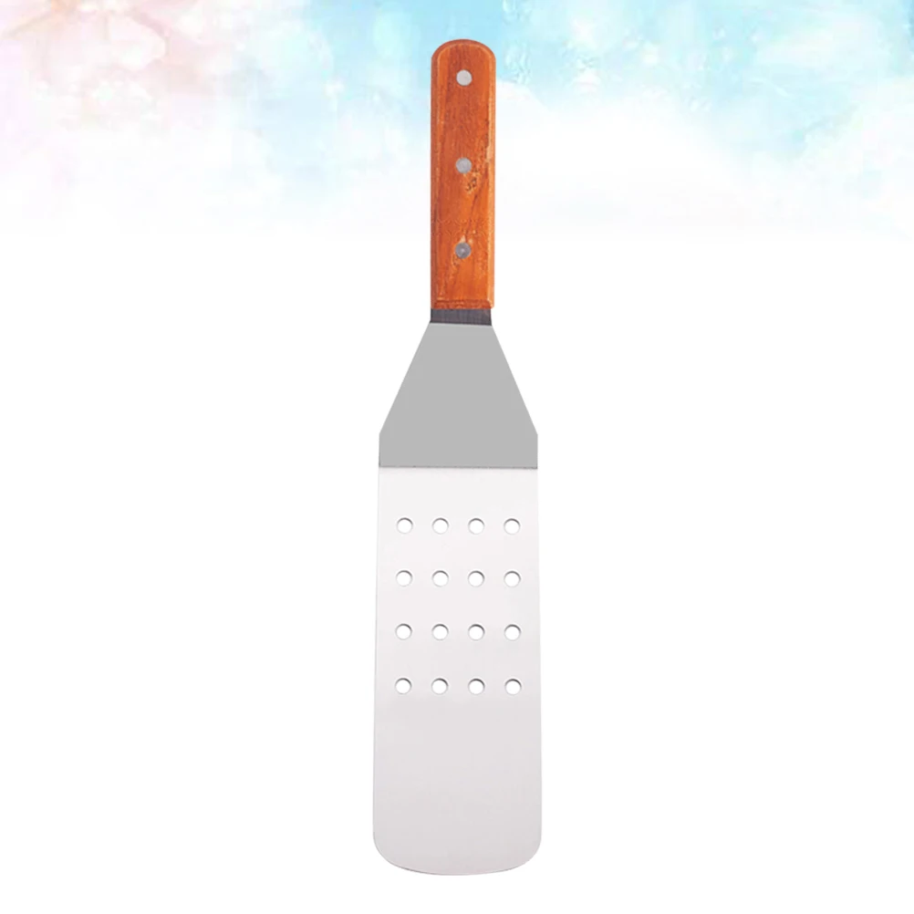 Stainless Steel Steak Shovel Multi-Use Barbecue Turner Pancake Spatula Wood Handle Heat Resistant Kitchen Baking Tool For Home 
Stainless Steel Steak Shovel Multi-Use Barbecue Turner Pancake Spatula Wood Handle Heat Resistant Kitchen Baking Tool For Home
