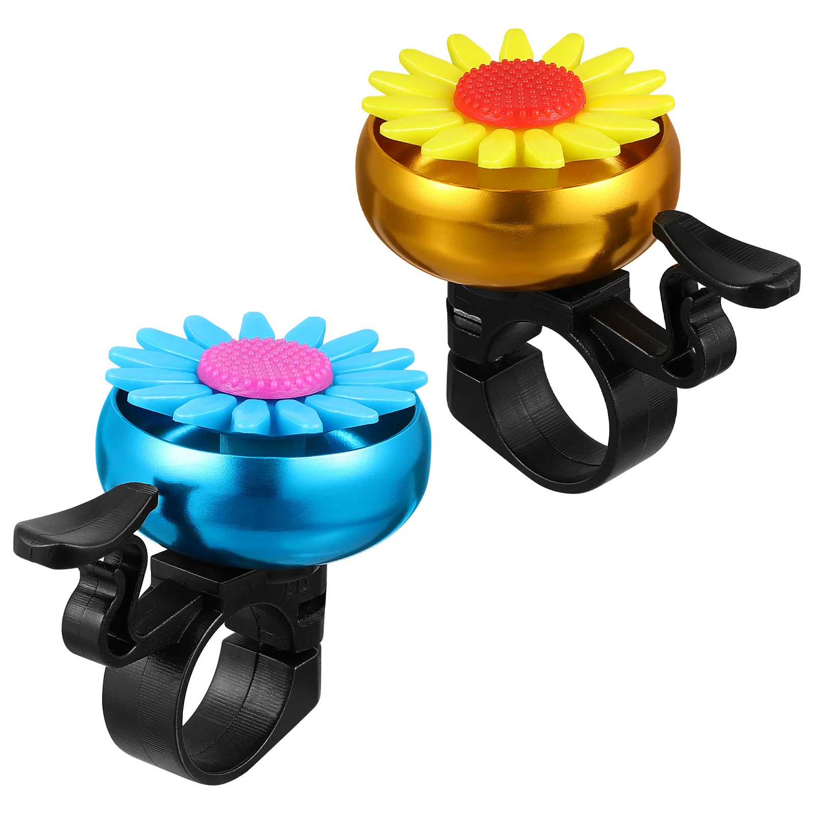 BESPORTBLE 2pcs Sunflower Shaped Bike Bell Kids Children Bell Cycling Bell Handlebar Ring Bell (Golden + Blue)
BESPORTBLE 2pcs Sunflower Shaped Bike Bell Kids Children Bell Cycling Bell Handlebar Ring Bell (Golden + Blue)