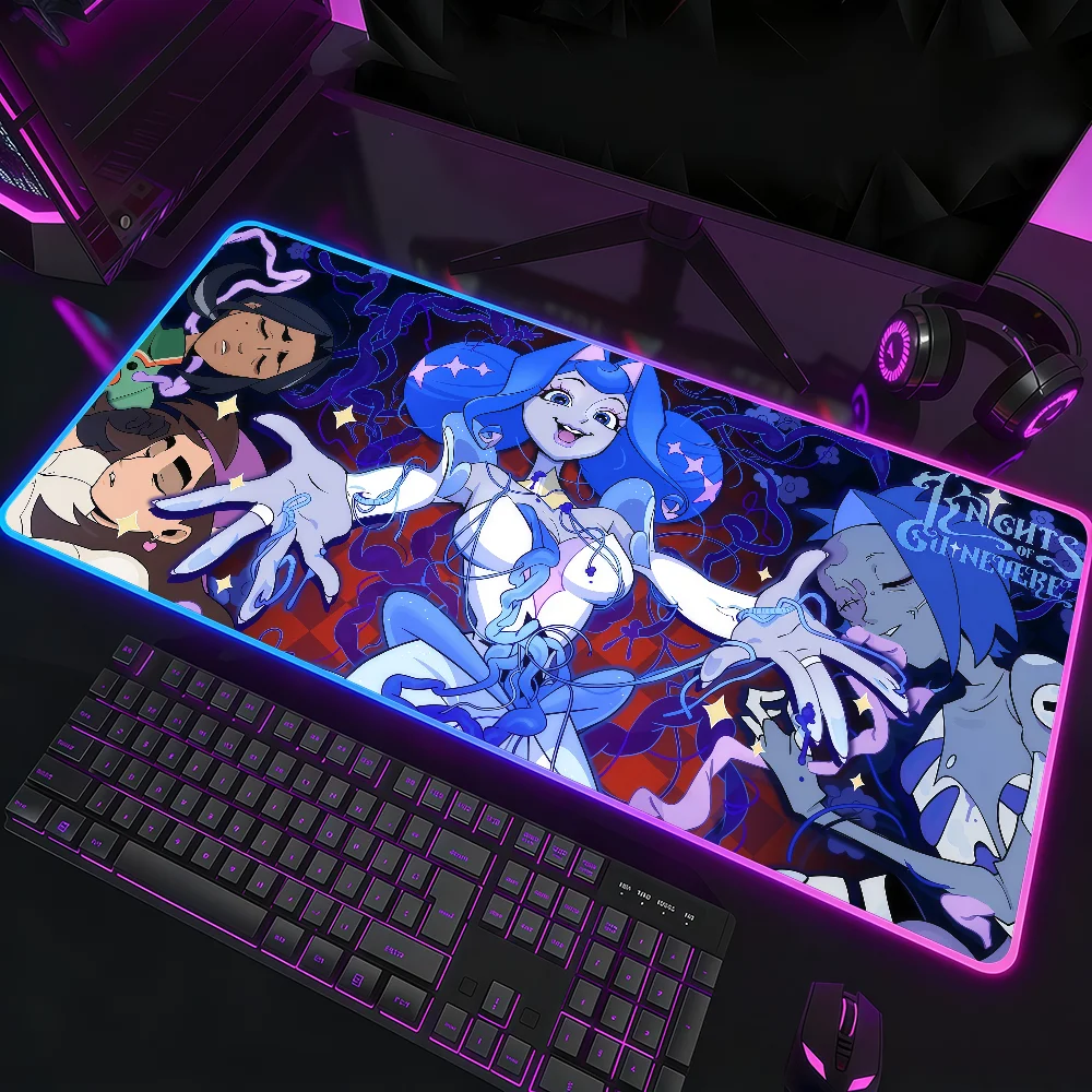 Cartoon Knights of Guinevere Mouse Pad Waterproof RGB LED Light Colorful Game Keyboard Non-slip Cover Desk-mat Surface
Cartoon Knights of Guinevere Mouse Pad Waterproof RGB LED Light Colorful Game Keyboard Non-slip Cover Desk-mat Surface
