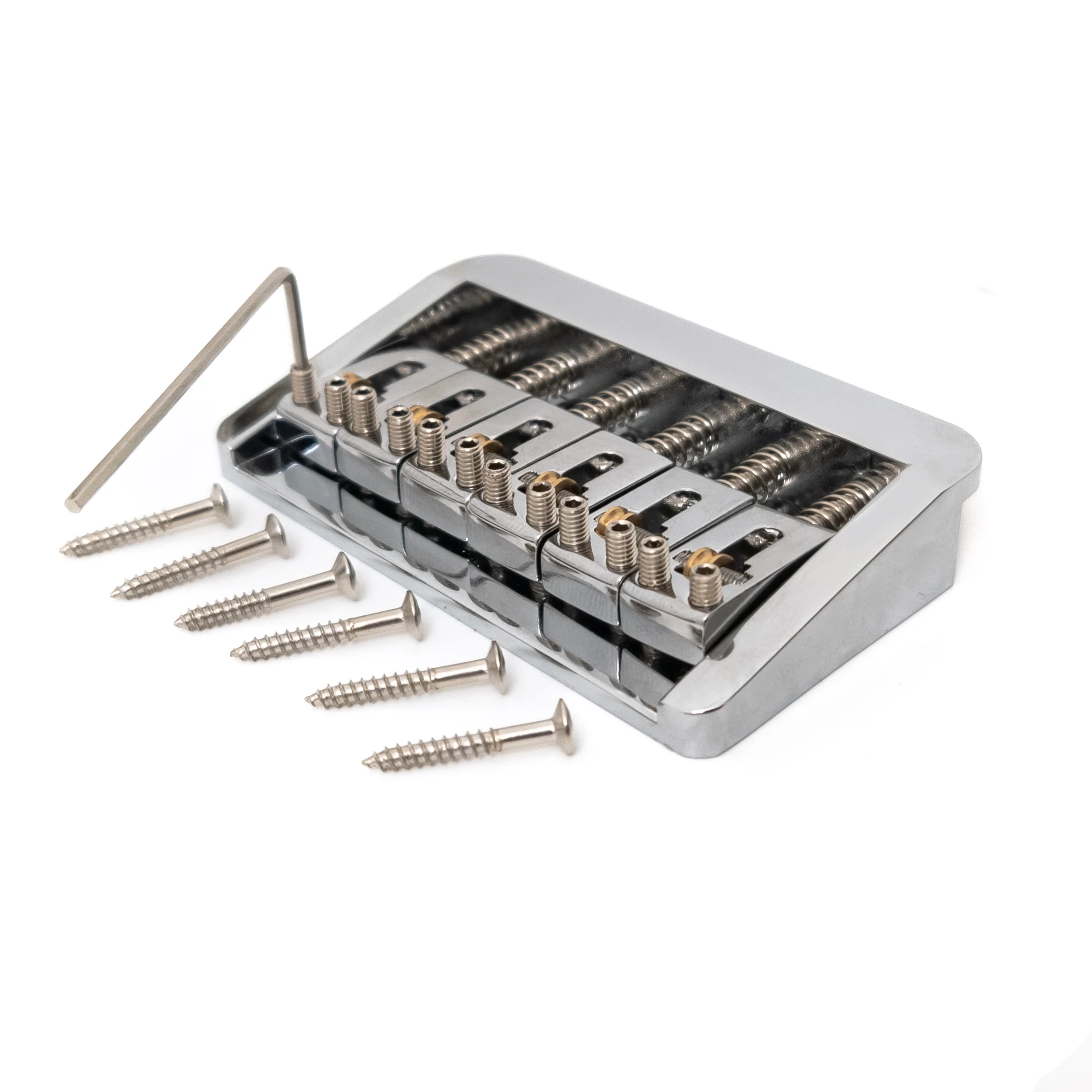 Регулируемый фиксированный гитарный мост с расстоянием струн 10,5 мм с медными роликовыми седлами и цинковым базовым блоком для модернизации 6-струнной гитары
Регулируемый фиксированный гитарный мост с расстоянием струн 10,5 мм с медными роликовыми седлами и цинковым базовым блоком для модернизации 6-струнной гитары