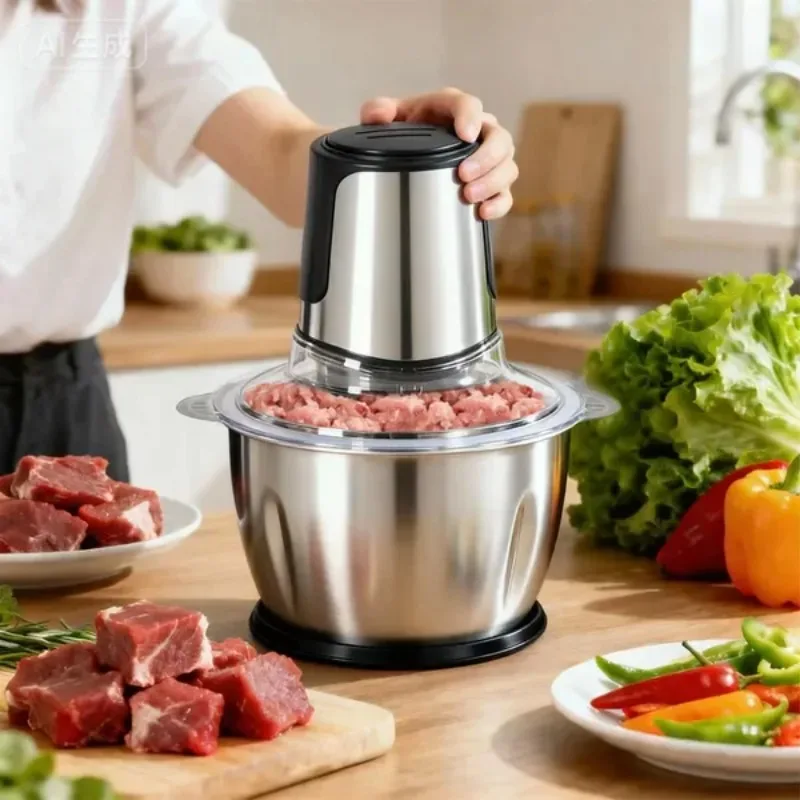 【Popular】Electric Food Processor With Dual Bowls For Meat Grinding, Vegetable Chopping, Multi-Function Kitchen Helper For Effici
【Popular】Electric Food Processor With Dual Bowls For Meat Grinding, Vegetable Chopping, Multi-Function Kitchen Helper For Effici