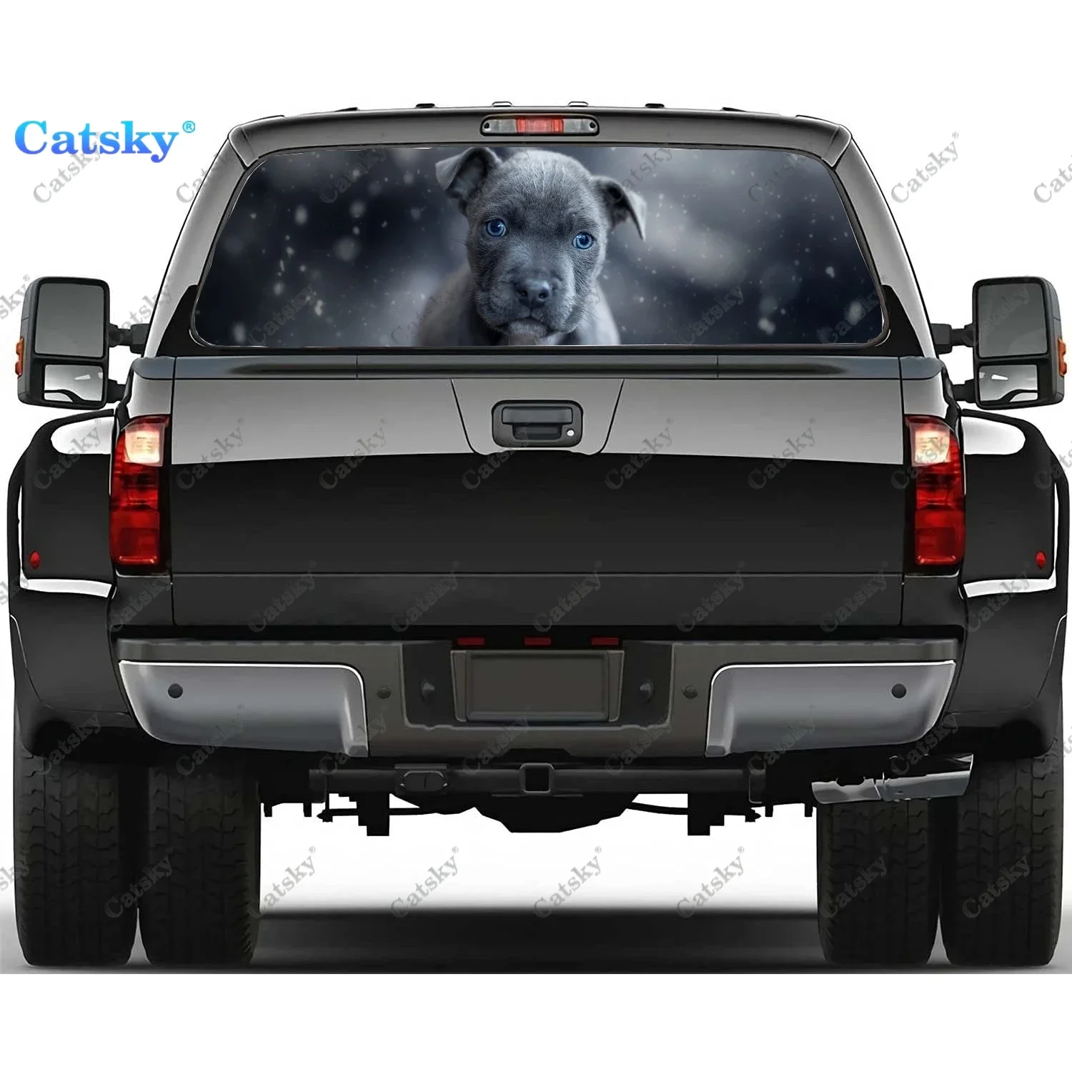 Pit Bull Terrier Rear Window Decals for Truck,Pickup Window Decal,Rear Window Tint Graphic Perforated Vinyl Truck Stickers
Pit Bull Terrier Rear Window Decals for Truck,Pickup Window Decal,Rear Window Tint Graphic Perforated Vinyl Truck Stickers